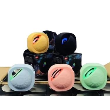 Imagem de Caixa de Som Bluetooth Portátil com Rádio FM e Iluminação LED RGB: Áudio Imersivo para Telefone, Computador e Veículo (PRETO)