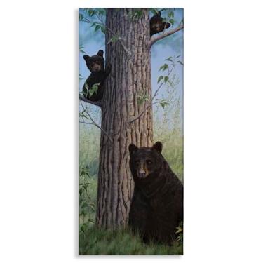Imagem de Stupell Industries Arte de parede em tela Mama Bear & Cubs por Valerie Rogers, 33 x 30