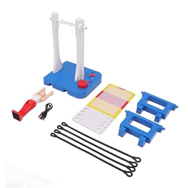 Imagem de GRCFUMO Crianças Jogo de Tabuleiro de Ginástica, Jogo de Tabuleiro de Atleta Rotativo de Ginástica, Brinquedo de Jogo de Atleta Rotativo de Baixo Ruído para Crianças de Festa em