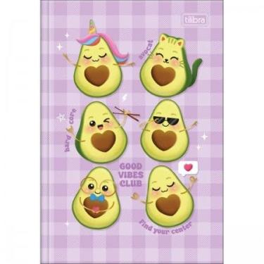 Imagem de Caderno Brochura 1/4 Pequeno Abacute 80 Folhas Tilibra Kawaii (Roxo)