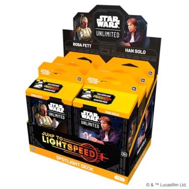 Imagem de Fantasy Flight Games Star Wars: Unlimited TCG Jump to Lightspeed Spotlight Deck Display - Includes 6 Pre-Built Decks with Exclusive Cards, Ages 12+, 2+ Players, 20 Minute Playtime, Made