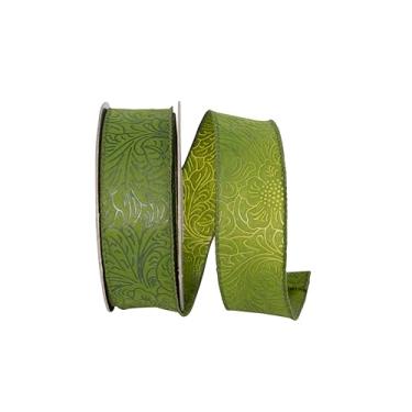 Imagem de Reliant Ribbon Fita de borda com fio em relevo em rolo de folha, musgo