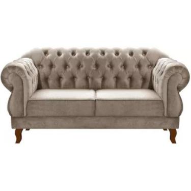 Imagem de Sofá Chesterfield 2 Lugares Duquesa Vintage Retrô Capitonê Veludo Capu
