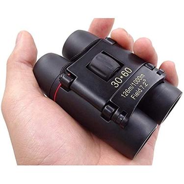 Imagem de MINJING Telescópio monóculo pequeno binóculos de bolso, telescópio de alta potência, binóculos dobráveis profissionais 30 x 60 binóculos com zoom de alta ampliação monóculos para binóculos de viagem