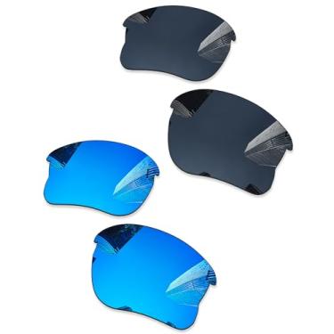 Imagem de Combine8 2 pares de lentes de reposição ploarizadas para óculos de sol Oakley Half Jacket 2.0 XL OO9154 - preto + azul gelo