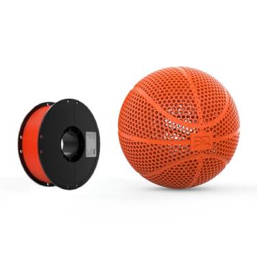 Imagem de BIGTREETECH PLA HR Filamento 1 kg 1,75 mm sem emaranhado biodegradável pode imprimir basquete para Anycubic BambuLab Elegoo impressão presente para crianças (laranja)