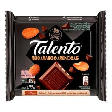 Imagem de Kit c/ 2 Chocolate Meio Amargo com Amendoas Garoto Talento