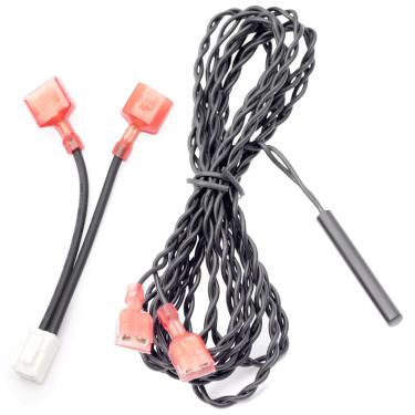 Imagem de Lisnhlin Sensor de temperatura da água ECS6105 compatível com bomba de calor de aquecedor de piscina AquaCal STK0021 STK0127, kit de sensor de temperatura de água e descongelamento reto de 10K OHMS