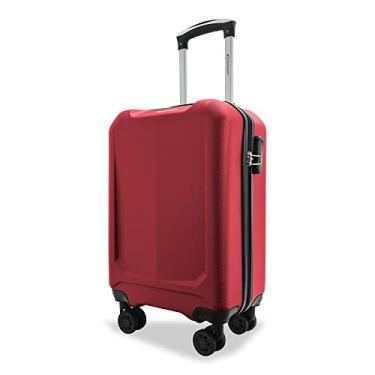 Imagem de Mala de Viagem de Bordo ABS, 10 kg, 4 Rodas, Cadeado Embutido (CEREJA A6MB)