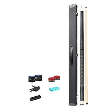 Imagem de Taco de sinuca/taco de sinuca de madeira de bordo canadense de 147 cm para adultos, ponta de 12,75 mm, bastões de sinuca de 1/2 estrutura/Tacos de Billar por CQBXRD