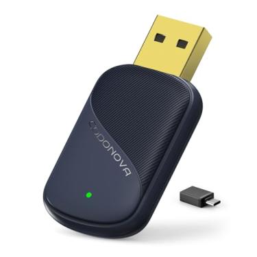 Imagem de Mini adaptador Carplay sem fio com conexão mais rápida para carro, sem latência, adaptador automotivo sem fio Android, amarrado a carros de 2016 e telefone com Android 10+, USB-A/Tipo-C verde