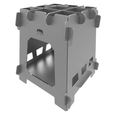 Imagem de Fogão de acampamento multicombustível | Aquecedor, cozinhar, churrasco, churrasqueira, fogão de acampamento portátil e dobrável com bolsa | Fogão de madeira para eventos de acampamento ao ar livre