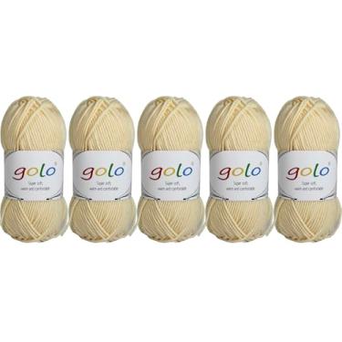 Imagem de golo Fio acrílico 250 g 250 g 0,55 Ib fio de algodão para tricô manual para crochê