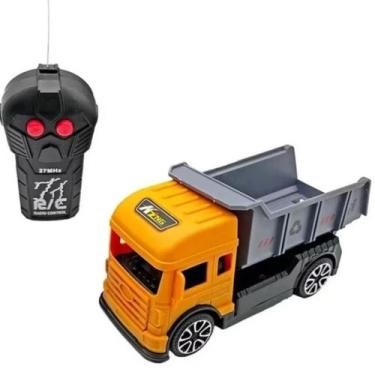 Imagem de Caminhão Com Caçamba Controle Remoto Carrinho Brinquedo Construtor - A