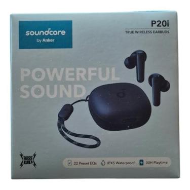 Imagem de Fones de Ouvido True Wireless Soundcore P20i por Anker, 22 EQs Pré-Definidos, À Prova D'Água IPX5, 30 Horas de Reprodução, Azul