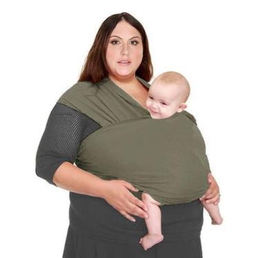 Imagem de Baby Sling PLUS SIZE Mamãe Canguru Malha 100% Algodão - Dryka Enxovais