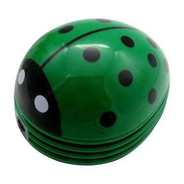 Imagem de AFXGUSD Aspirador de Pó de Mesa, Coletor de Pó de Mesa, Limpador de Teclado, Varredor de Pó de Mesa para Cabelos, Verde, Tamanho real