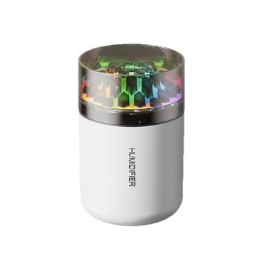 Imagem de BLWOTMOR Mini Umidificador Portátil com Iluminação Noturna para Estúdio E Escritório, Branco, Tamanho real