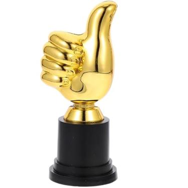 Imagem de Garneck Mini Troféu de Polegar para Crianças Plástico Dourado Decorativo Troféu para Festa de Aniversário Dança e Competição Esportiva Modelo de Recompensa