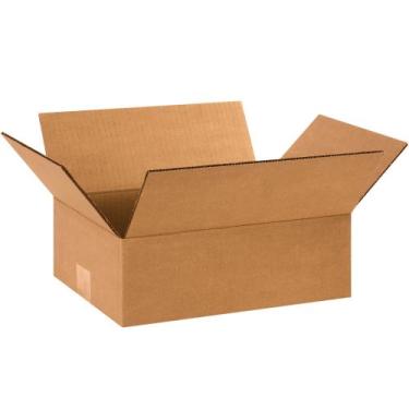 Imagem de Caixas de remessa Tape Logic Flat 30,48 x 22,86 x 10,16 cm, pacote com