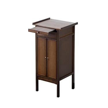 Imagem de Mesa de altar pessoal em estilo chinês, mesa de oferta de madeira maciça, mesa de incenso, mesa de Buda, santuário doméstico, nicho de Buda, armário de santuário de estilo moderno, armário de buda