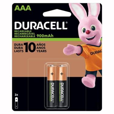 Imagem de Pilha recarregável AAA 900mah com 2 unidades - Duracell