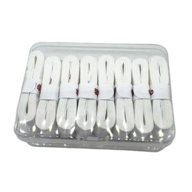 Imagem de RNXRZANK Fita Adesiva para Raquete de Badminton, 8 Peças, Antiderrapante, Faixa de Suor, Macio, Alto Desempenho, Envoltório para Cabo, para Raquete de, Branco