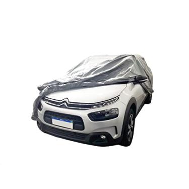 Imagem de Capa Carro Forrada Sol Chuva U.V. Antirisco Kahawai Cinza Tamanho:P (P)