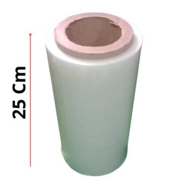 Imagem de Filme Stretch 25cm x 250m  Kit com 8 Rolos Super Reforçados - Tutti Su