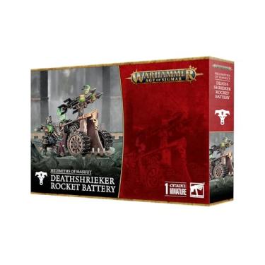 Imagem de Warhammer Age of Sigmar Deathshrieker Rocket Battery/Tormentor Bombard – Plastic Miniature Kit, 50 Components, 100mm Round Base, 450 Waterslide Transfers – Unpainted