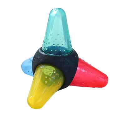 Imagem de Baoblaze Bola de brinquedo para cães e gatos, treinamento interativo para cães, suprimentos para animais de estimação, brinquedo a mordidas com, Triângulo