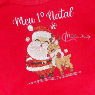 Imagem de Body de bebê personalizado de Natal com saia - Natália Araujo HD, Papa