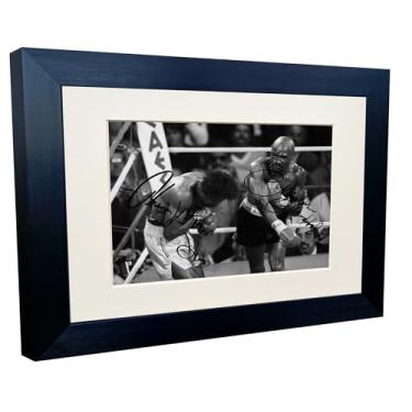 Imagem de THE FIGHT-THE WAR Marvelous Marvin Hagler vs Thomas Hitman Hearns 1985 Boxe Autografado Assinatura Assinatura Foto Quadro Poster The Four Kings Hagler Hearns Leonard Duran 2, preto