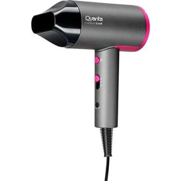 Imagem de Secador de Cabelo Quanta QTSCP20 2000W Bivolt - Cinza/Rosa, Bivolt