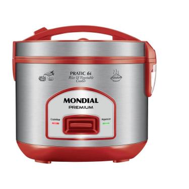Imagem de Panela de Arroz Elétrica 6 Xícaras Mondial Premium PE-45-6X