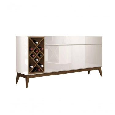 Imagem de Buffet Aparador Com Adega Passion Off White Com - Edn Móveis