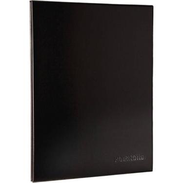 Imagem de Pasta Catálogo A3 10 Env. Médios Portfólio Preta 02 unid