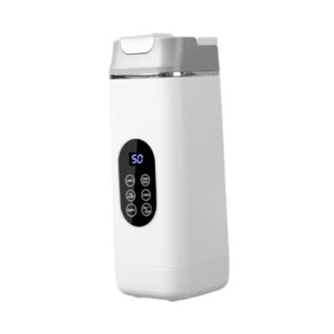 Imagem de Generic Liquidificador portátil pessoal com de gelo, multifuncional e recarregável para smoothies e sucos, ideal para viagens, escritório academia, Branco