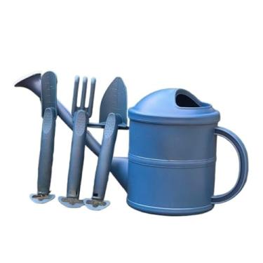 Imagem de Regadores Kit de Jardinagem com Regador 1,5L + 3 Ferramentas Completo, Prático e Charmoso decorativo(Azul escuro)