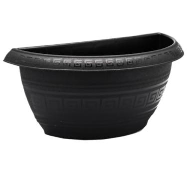 Imagem de Vasos de Parede de 5 Litros Bem Reforçados jardim vertical Reforçado para Jardim Vertical 17x18x38cm(PRETO,2 UNIDADES)