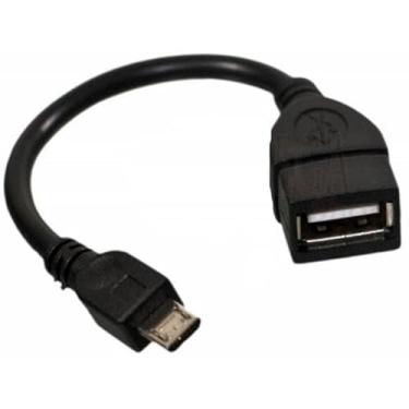 Imagem de Adaptador OTG para Micro USB V8, Cabo Conversor USB Fêmea para Android, Preto