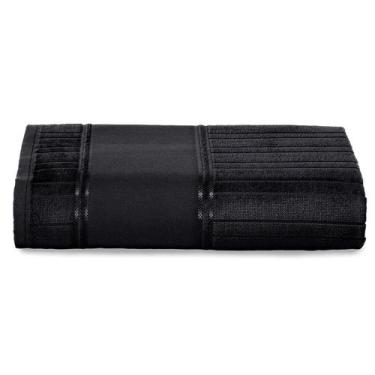 Imagem de Toalha banho dohler velour artesanalle 70cm x 140cm, Preto