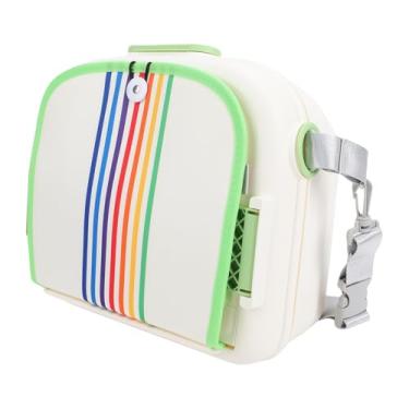 Imagem de Hyuduo Assento de bebê Portátil, Cadeira Elevatória Dobrável Com Armazenamento e Ajustável para Refeições Em Viagens, Cadeira Infantil de Plástico Leve Com Alça de Segurança, 11,8 X 9,8 Polegadas