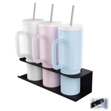 Imagem de Suporte magnético Stanley para geladeira, organizador de garrafa de água para Stanley 30/1,134 g, organizador de tampa de copo para acessórios de copo Stanley, fácil instalação (1)