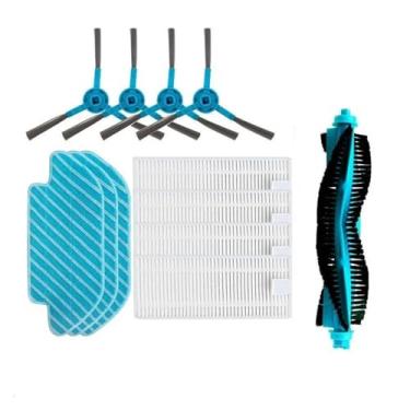 Imagem de Accessories Compatible With Cecotec Conga 2090 Main Brush Heap Filter Side Bush Robotic Vacuum Cleaner Parts(Light green)