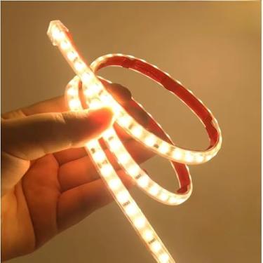Imagem de Kit Mangueira LED Direta 5050/2835 IP65 120 LEDs por Metro – 1m a 10m 18W/m Bivolt 110V/220V(220v Branco Quente)