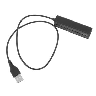 Imagem de KALLORY Cabo adaptador RJ9 para USB para fones de ouvido, conector macho para fêmea, laptops e computadores, conversor USB de alta velocidade para dispositivos de áudio