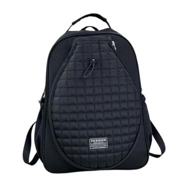 Imagem de Qraatosi Mochila de Tênis Multifuncional Acolchoada com Capa para Raquete, Organizador E Bolsa para Tênis, Ideal para Homens E Mulheres, Preto