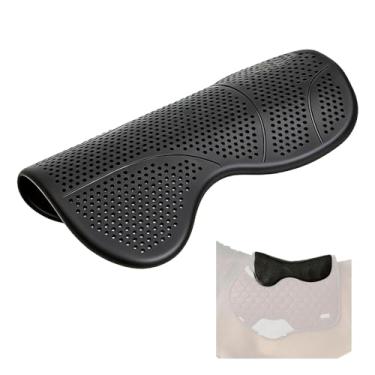 Imagem de THREE ARCHERS Almofada de sela de gel de silicone para cavalos - antiderrapante e absorvente de choque, confortável para todos os fins ocidental/inglês para sela, design lavável e durável