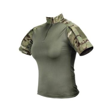 Imagem de Camiseta Combat Tshirt Feminina Manga Curta - Safo Militar, Multicam, 